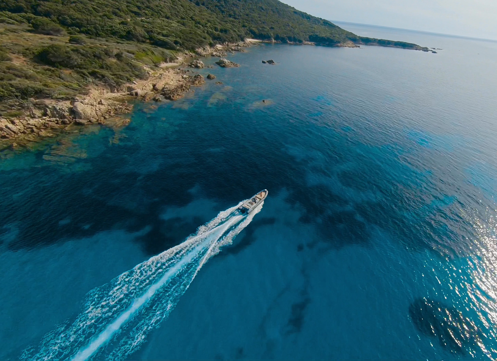 Golfe de Propriano dévouerte en bateau